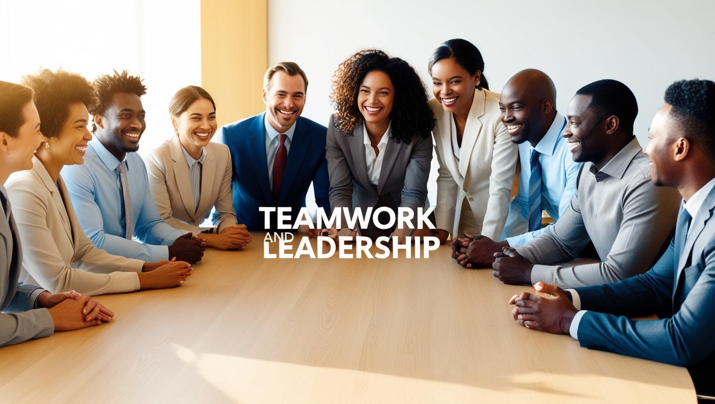 Teamwork and Leadership_ with text